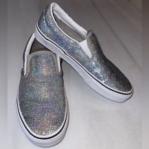 8.5 sequins classic slip-on Vans